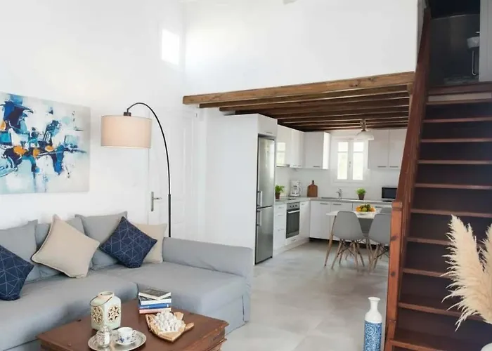 Elegant 2 Bd House With Shared Pool Tatil Evi Ornos (Mykonos)